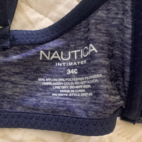 New Nautica unlined bra sz 34C - Picture 3 of 5